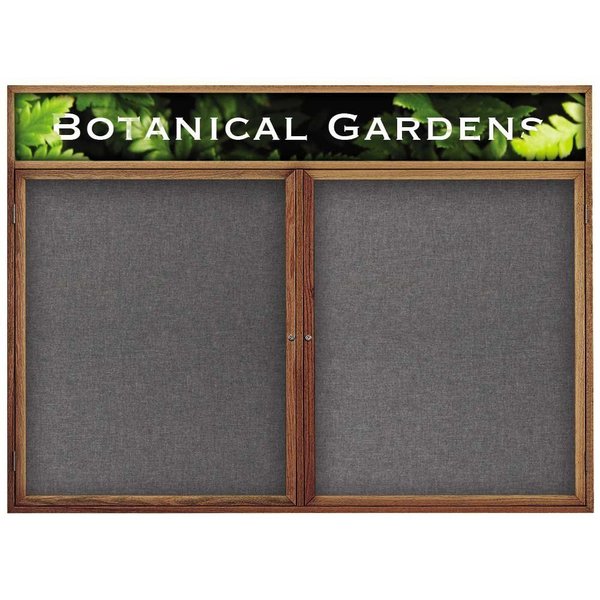 United Visual Products Single Door Indoor Enclosed Easy Tack Bo UV300EZ811-GREEN-BLACK